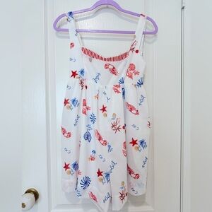 Line & Dot NWT Seashell Print Romper Womens S Beach Summer Fourth of July